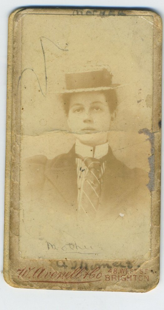 "Sara" to "Ted": carte de visite, Brighton (1 of 3)