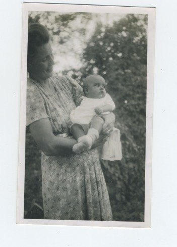 Woman holding a baby